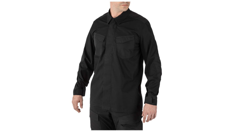 5.11 Tactical Quantum TDU FD Long Sleeve Shirt - Mens, Black, 2XL, 72524-019-2XL-R