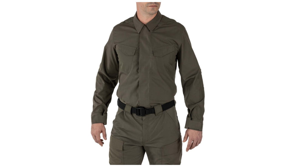 5.11 Tactical Quantum TDU FD L/S Shirt Tall - Mens, Ranger Green, 5XL, 72524T-186-5XL-T