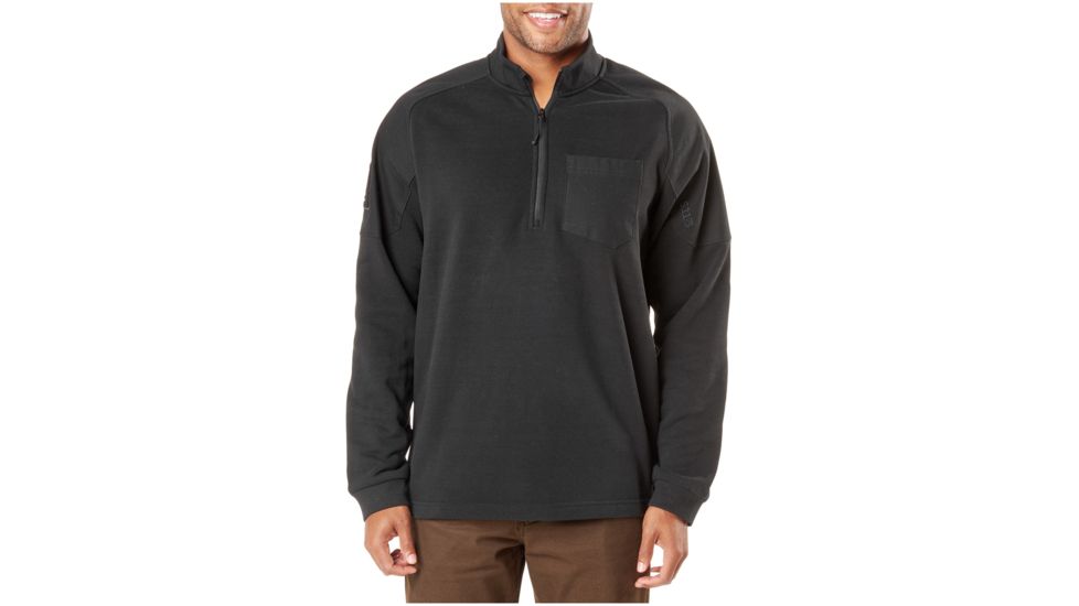 5.11 Tactical Radar Fleece 1/2 Zip, Black - 72102-019-S