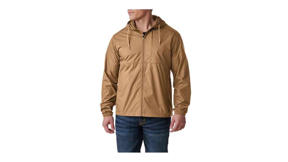 5.11 Tactical Radar Packable Hooded Jacket - Men's, Coyote, Small, 48368ABR-120-S-R