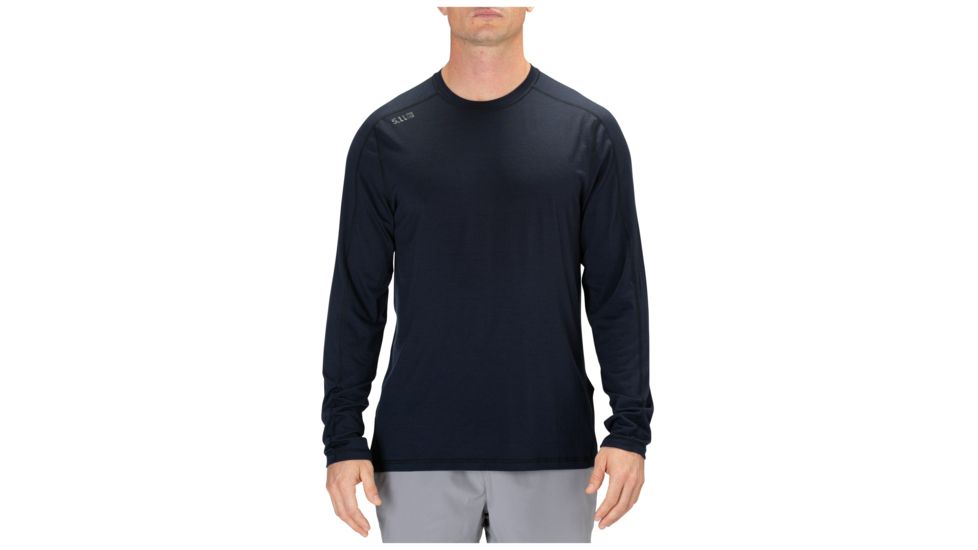 5.11 Tactical Range Ready Merino Wool Long Sleeve Shirt, Dark Navy - 40164-724-XS