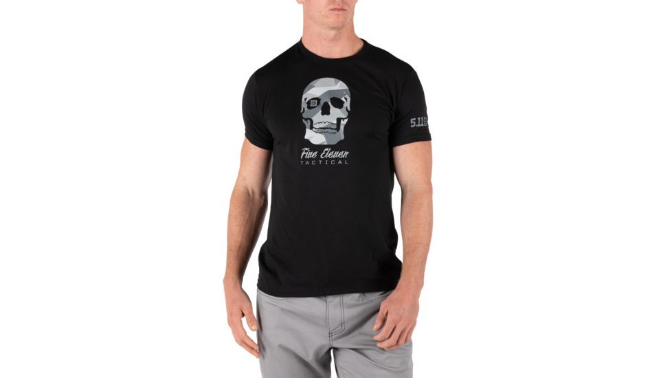 5.11 Tactical Razzle Dazzle Skull Tee - Men's, Black, Extra Large, 41191TY-019-XL