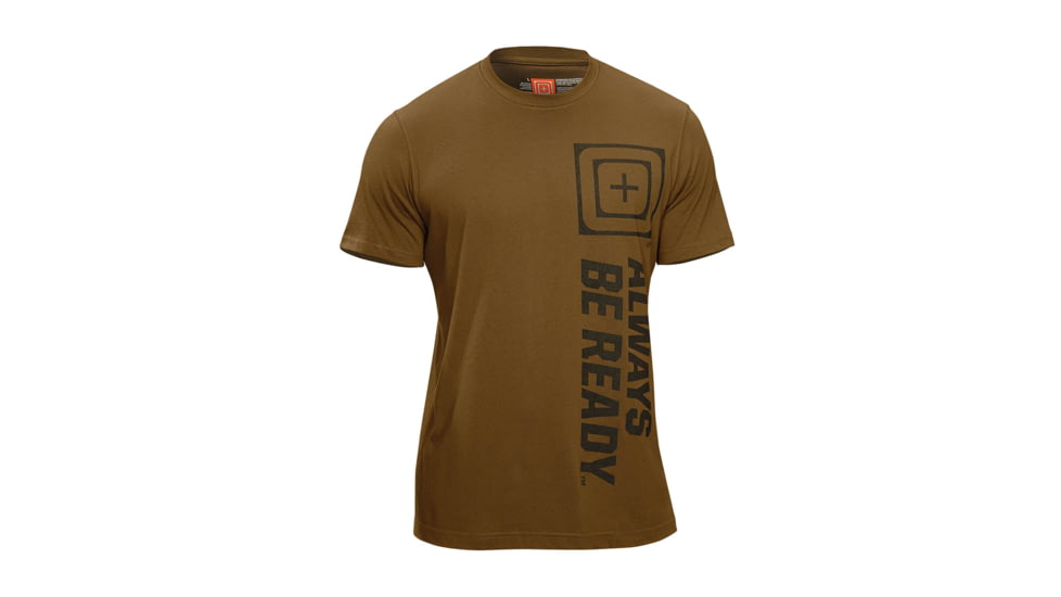 5.11 Tactical Recon ABR Logo T Shirt - Battle Brown - M 41186A-116-M