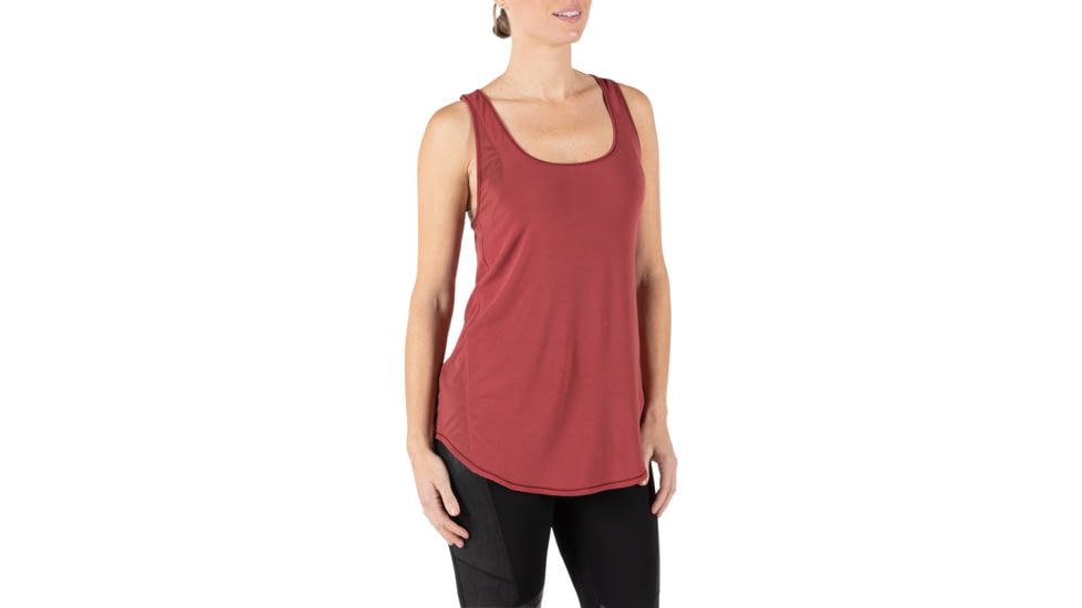5.11 Tactical Riley Tank - Womens, Cabernet, Large, 31148-569-L