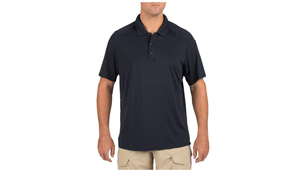 5.11 Tactical Helios Short Sleeve Polo - Men's, Dark Navy, Extra Small, 41192-724-XS