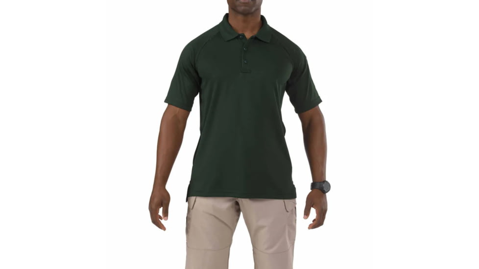 5.11 Tactical Helios Short Sleeve Polo - Men's, LE Green, Extra Large, 41192-860-XL