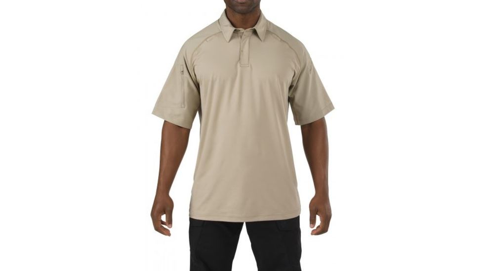 5.11 Tactical S/S Rapid Perfomance Polo, SILVER TAN, S 41018160S