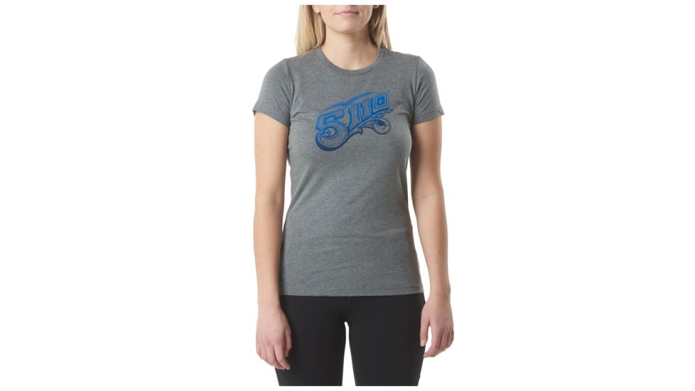 5.11 Tactical Scrolly Tee, Grey Heather, S 31014DV-097-S