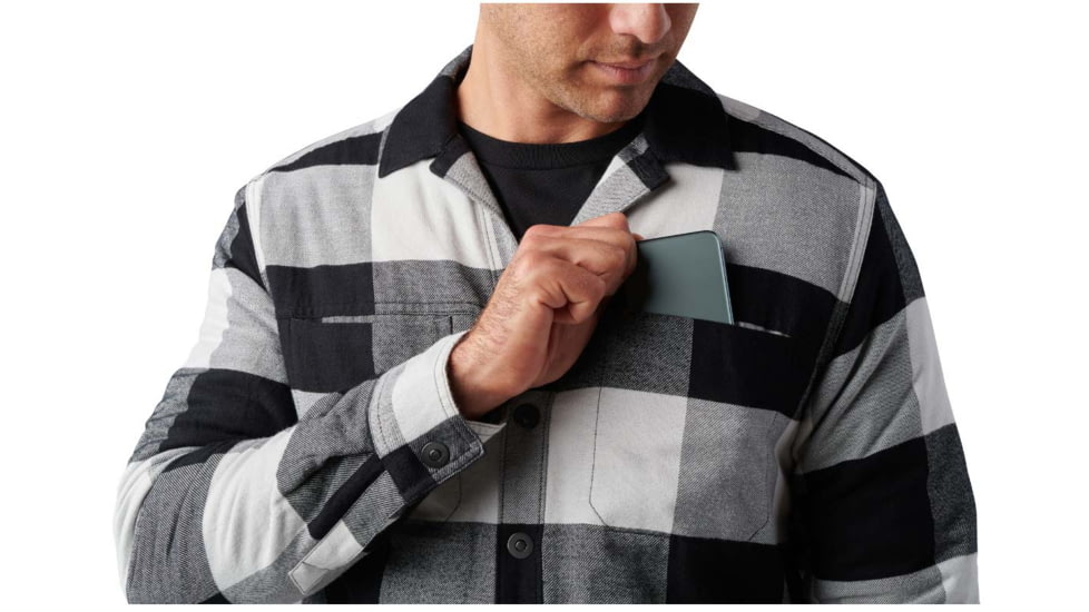 5.11 Tactical Seth Shirt Jacket - Mens, Cinder Plaid, 2XL, 78042-583-2XL