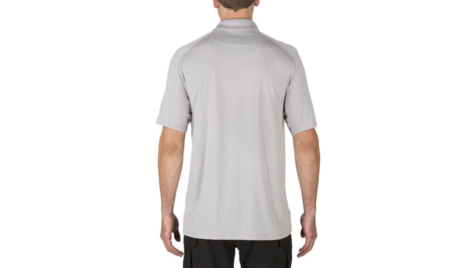 5.11 Tactical Helios Short Sleeve Polo - Men's, Heather Grey, M, 41192-016-M
