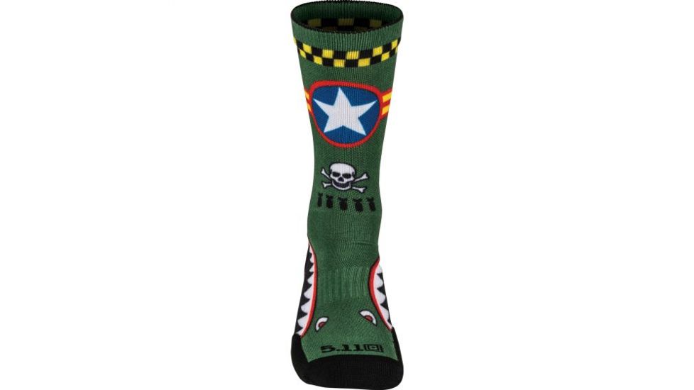5.11 Tactical Sock &amp; Awe Crew Air Raid - Mens, Multi, Large 10041AK-999-L