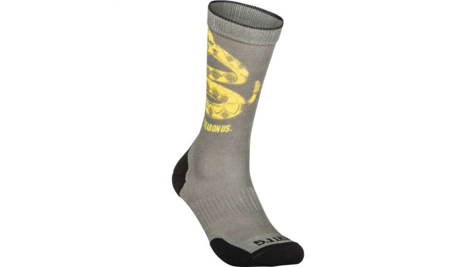 5.11 Tactical Sock &amp; Awe Crew Don't Tread - Mens, Sage Green, Medium 10041AF-831-M