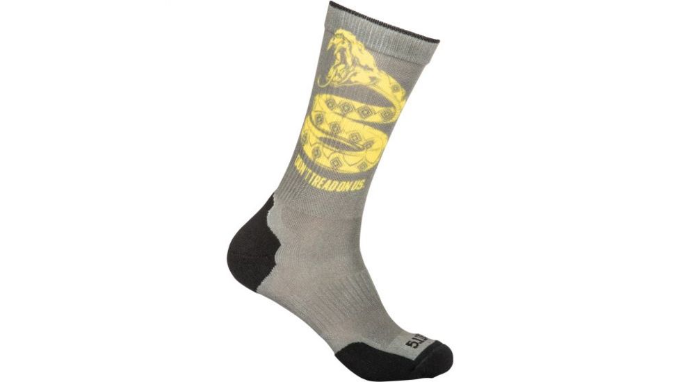 5.11 Tactical Sock &amp; Awe Crew Don't Tread - Mens, Sage Green, Medium 10041AF-831-M