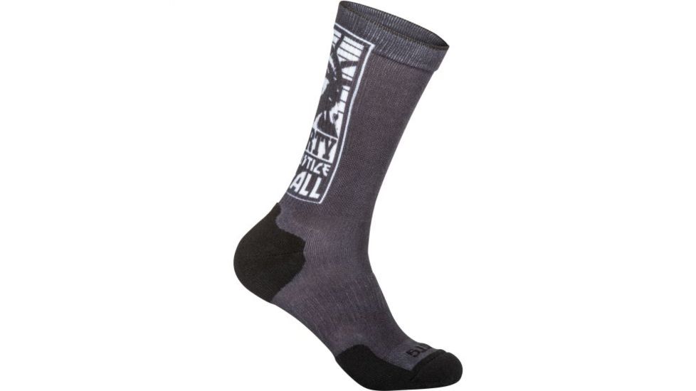 5.11 Tactical Sock &amp; Awe Crew Liberty - Mens, Black, Small 10041AD-019-S