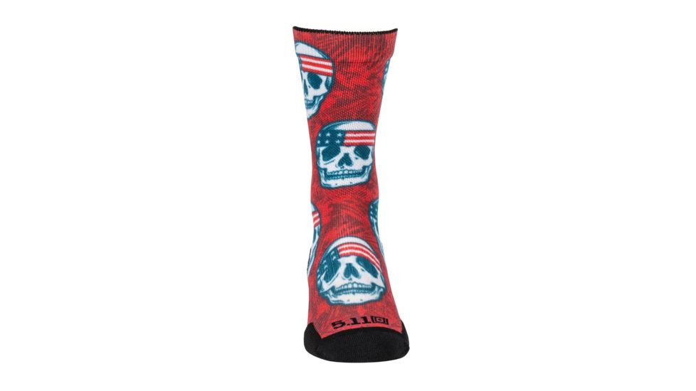 5.11 Tactical Sock &amp; Awe Pat Skull - Mens, Multi, Medium, 10041AR-999-M
