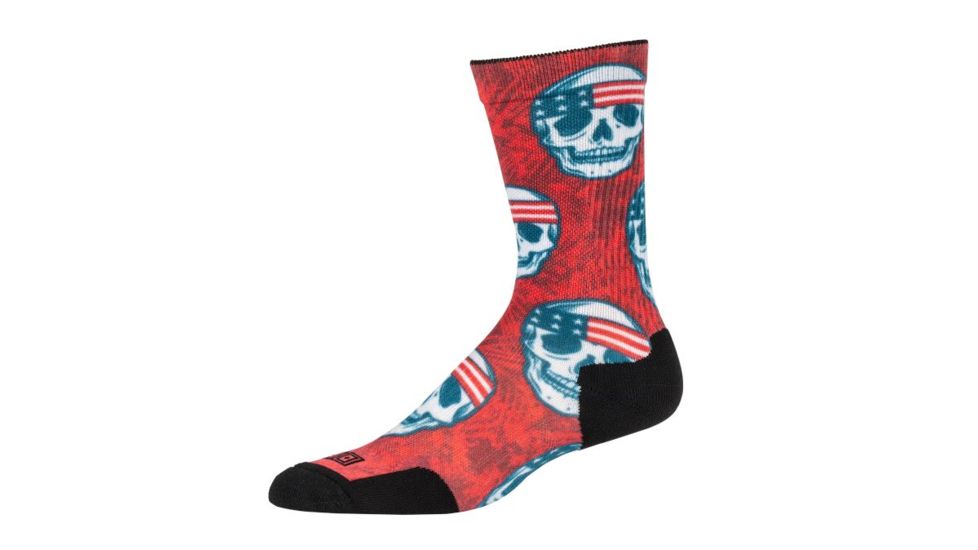5.11 Tactical Sock &amp; Awe Pat Skull - Mens, Multi, Medium, 10041AR-999-M