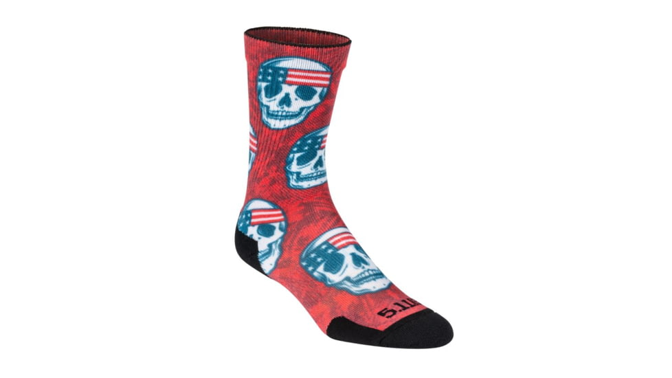 5.11 Tactical Sock &amp; Awe Pat Skull - Mens, Multi, Medium, 10041AR-999-M