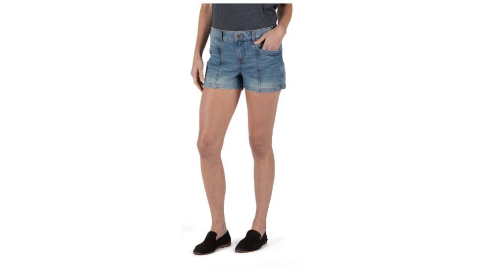 5.11 Tactical Sofia Denim 3in Short - Womens, Light Wash Indigo, 0 63309-646-0