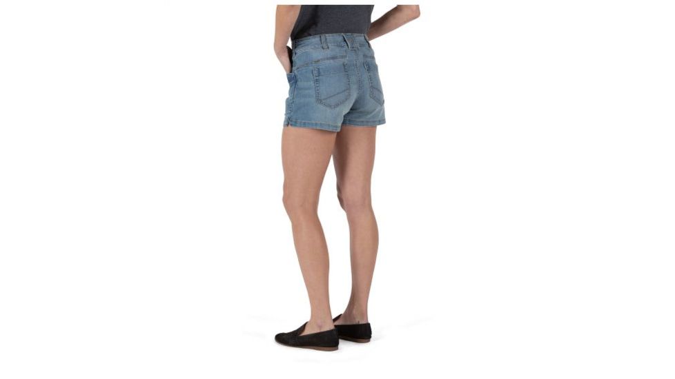 5.11 Tactical Sofia Denim 3in Short - Womens, Light Wash Indigo, 0 63309-646-0