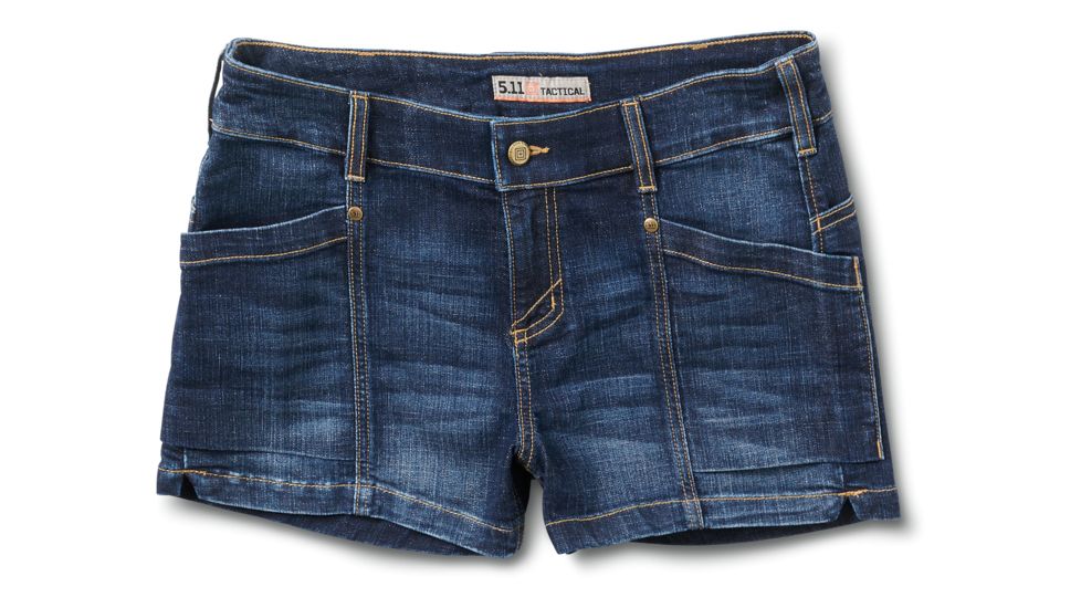 5.11 Tactical Sofia Denim 3in Short - Women's, Pac Indigo, 10, 63309-640-10