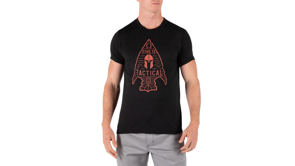 5.11 Tactical Spartan Arrow Head Tee - Mens, Black, 2XL, 41191TX-019-2XL