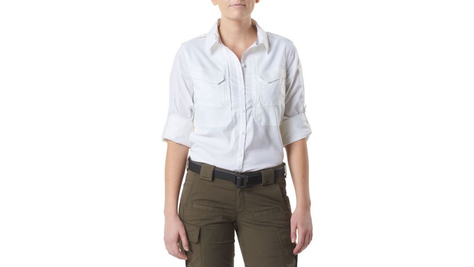 5.11 Tactical Spitfire Shooting Shirt - Women's, White, M, 62377-010-M