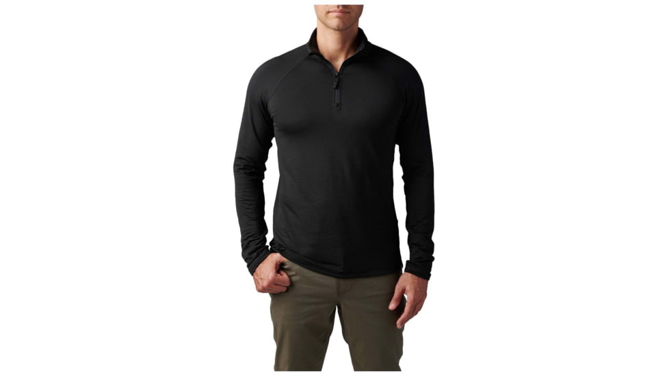 5.11 Tactical Stratos 1/4 Zip Midlayer - Men's, Black, Large, 72235-019-L