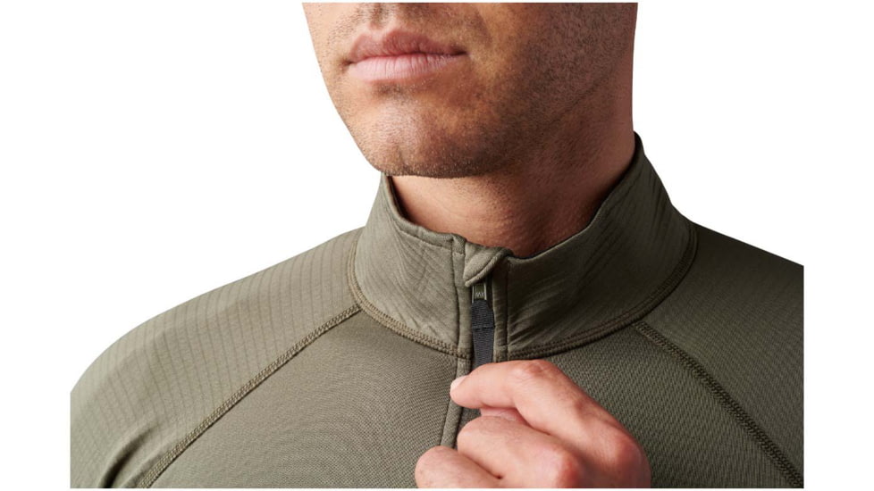 5.11 Tactical Stratos 1/4 Zip Shirt - Mens, Ranger Green, M, 72235-186-M
