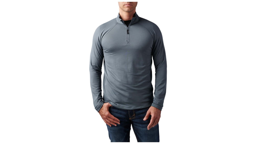 5.11 Tactical Stratos 1/4 Zip Midlayer - Men's, Turbulence, Large, 72235-545-L