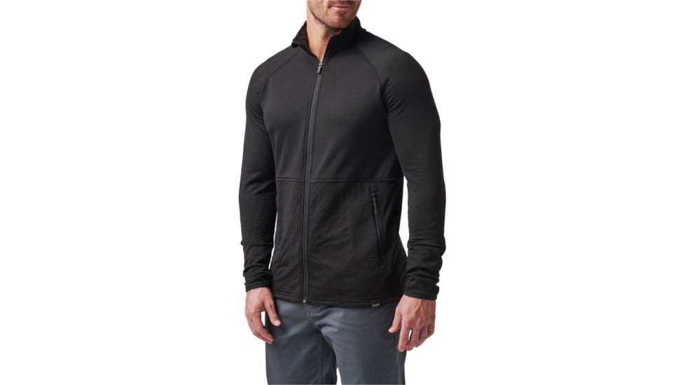 5.11 Tactical Stratos Full Zip Jacket - Men's, Black, Large, 72244-019-L