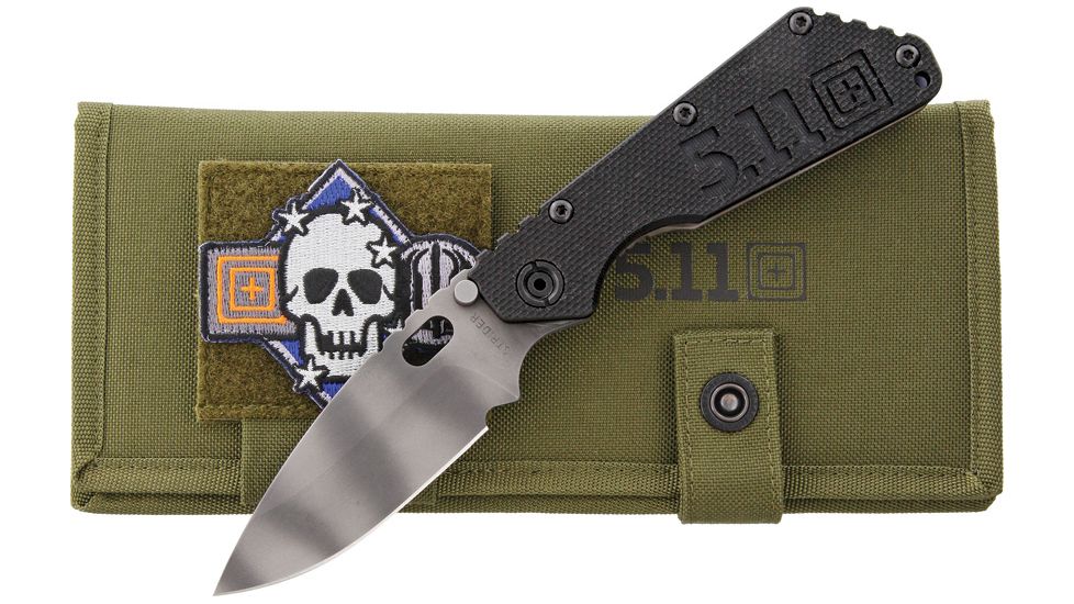 5.11 Tactical Strider SMF Frame Lock Collectors Knife, Matte Black, 5.25 in. Blade, 51107-920
