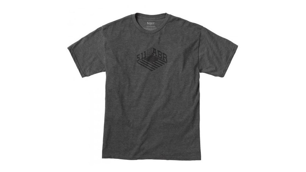 5.11 Tactical Stronghold Tee, CHARCOAL HEATHER, 2XL 41191AI-CHRCOL HETHR-2XL