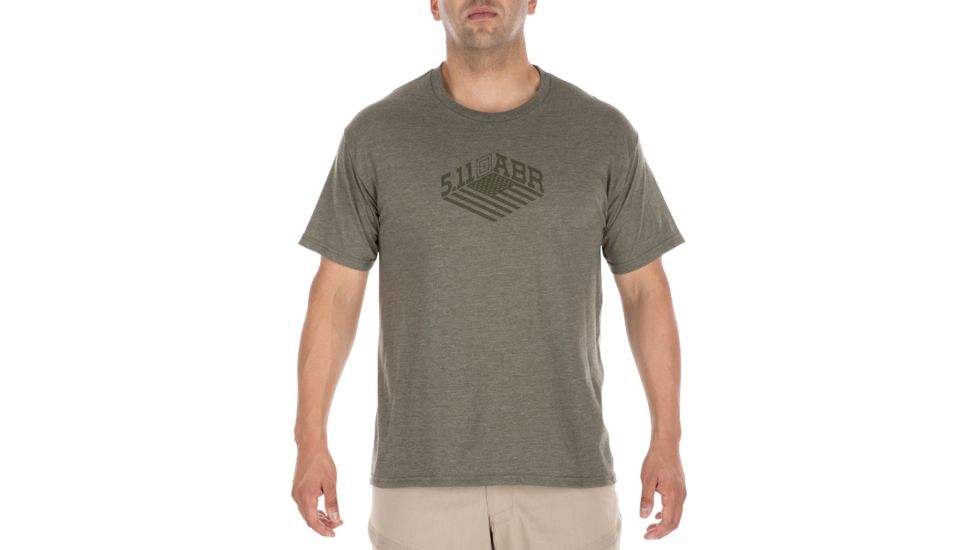 5.11 Tactical Stronghold Tee, MILITARY GREEN HEATHER, 2XL 41191AI-MLTRY GRN HTR-2XL