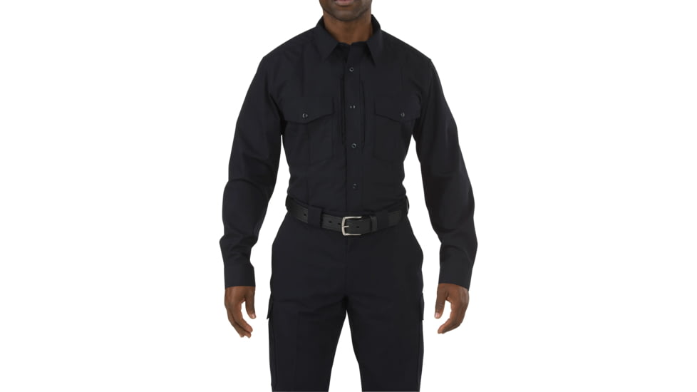 5.11 Tactical Stryke Pdu Cl B L/s Shrt, Black, 72074ABR-019-2XL-R