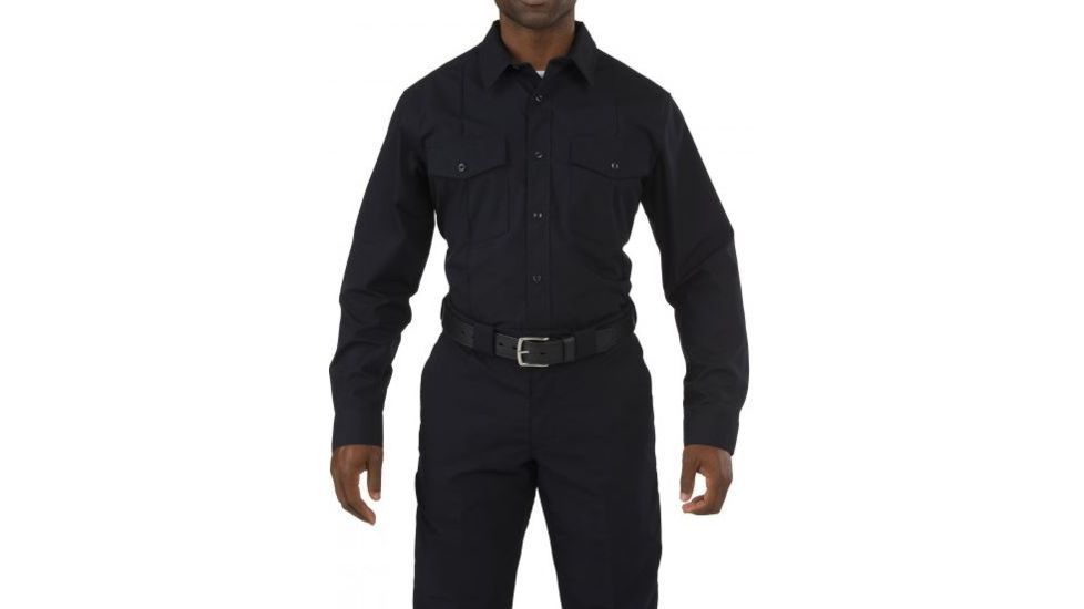 5.11 Tactical Stryke PDU Class B L/S Shirt - Mens, Black, SR, 72074-019-S-R