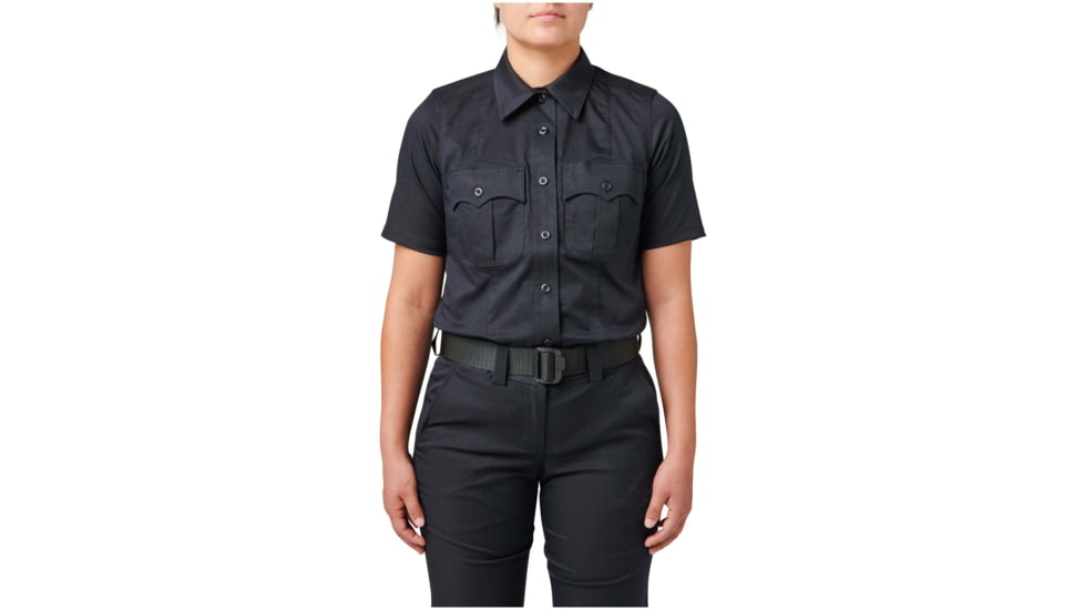 5.11 Tactical Stryke PDU Twill Short Sleeve Class A - Womens, Extra Large, Regular, Black, 61339-019-XL-R