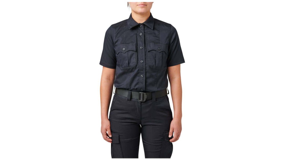 5.11 Tactical Stryke PDU Twill Short Sleeve Class B - Womens, Medium, Regular, Uniform White, 61341-019-M-R