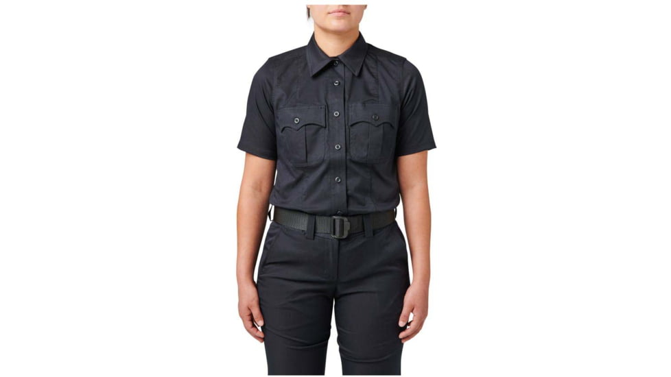 5.11 Tactical Stryke PDU Twill Short Sleeve Class B - Womens, Medium, Tall, Uniform White, 61341-750-M-T