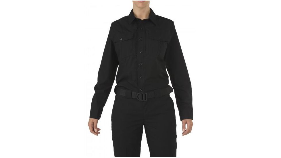 5.11 Tactical Stryke PDU Class B L/S Shirt - Womens, Black, XSR, 62010-019-XS-R