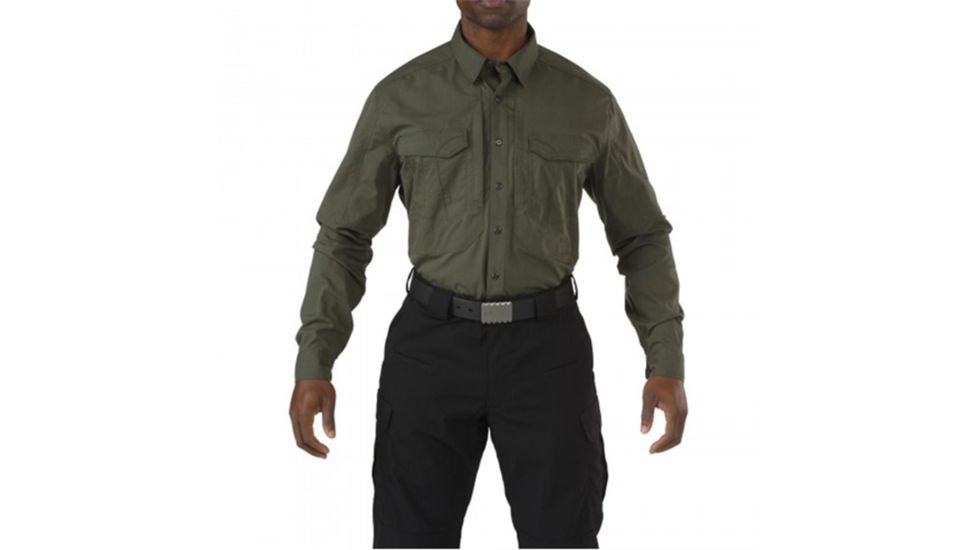 5.11 Tactical Stryke L/S Shirt - Mens, TDU Green, 2XL, 72399ABR-190-2XL