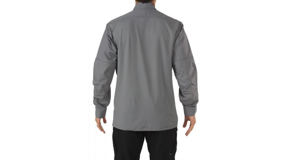 5.11 Tactical Stryke TDU Long Sleeve Rapid Shirt - Men's, Storm, S, 72071-092-S