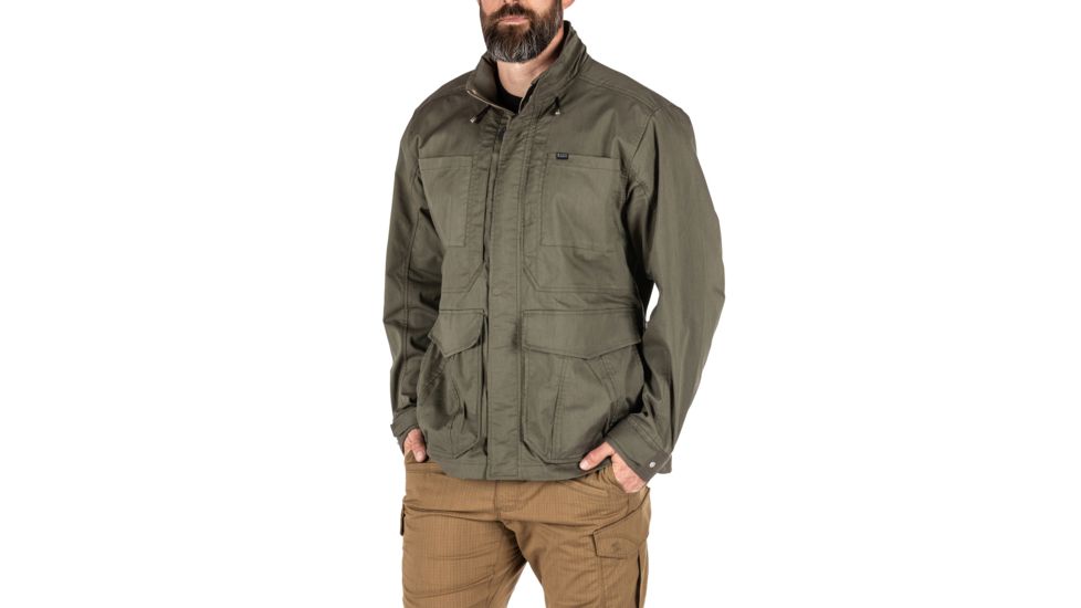 5.11 Tactical Surplus Jacket - Mens, Ranger Green, Extra Small, 78021-186-XS