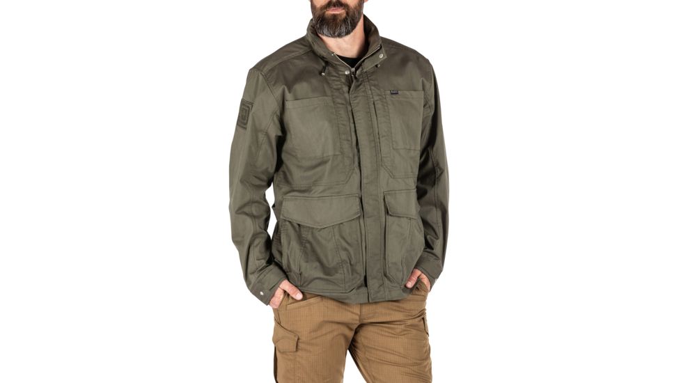 5.11 Tactical Surplus Jacket - Mens, Ranger Green, Extra Small, 78021-186-XS