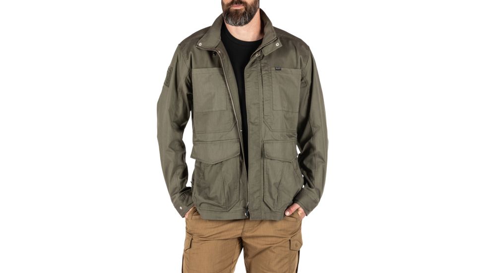 5.11 Tactical Surplus Jacket - Mens, Ranger Green, Extra Small, 78021-186-XS