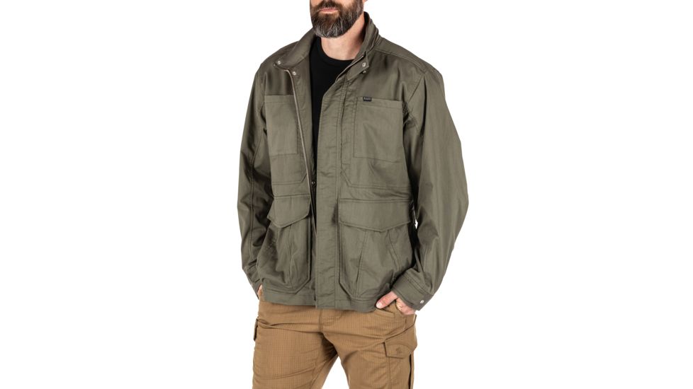 5.11 Tactical Surplus Jacket - Mens, Ranger Green, Extra Small, 78021-186-XS