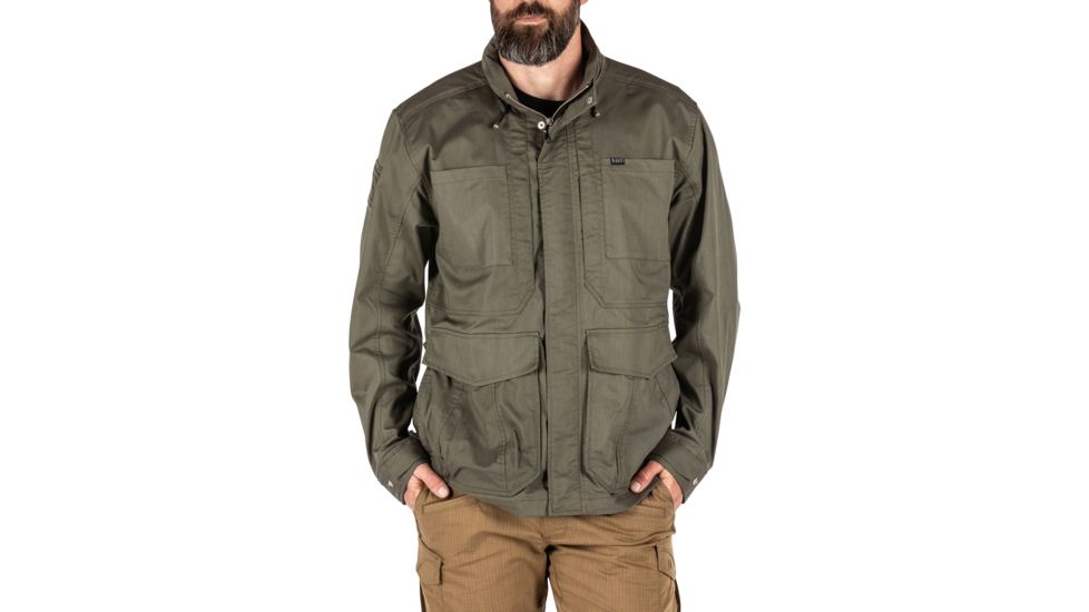 5.11 Tactical Surplus Jacket - Mens, Ranger Green, Extra Small, 78021-186-XS
