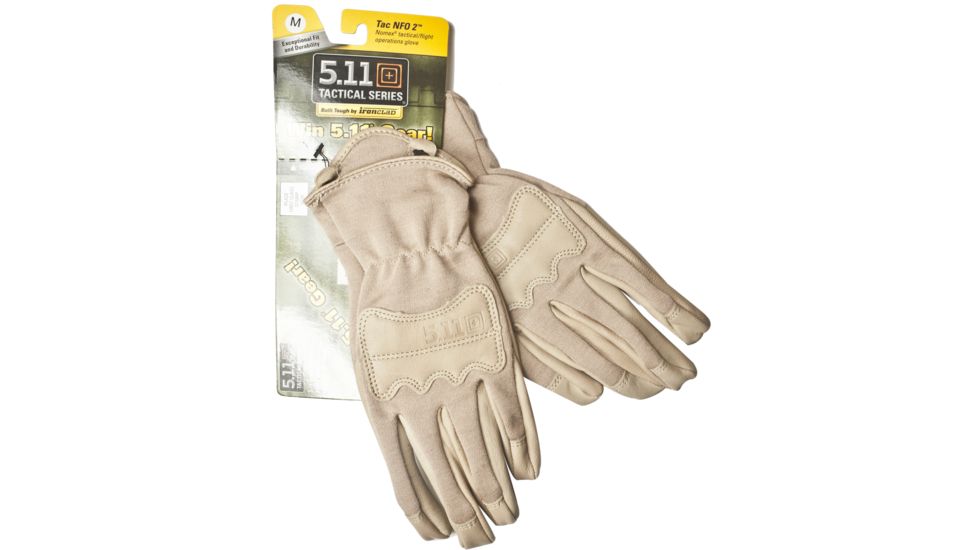 5.11 Tactical Tac NFO2 Nomex Gloves, Coyote Brown, Medium
