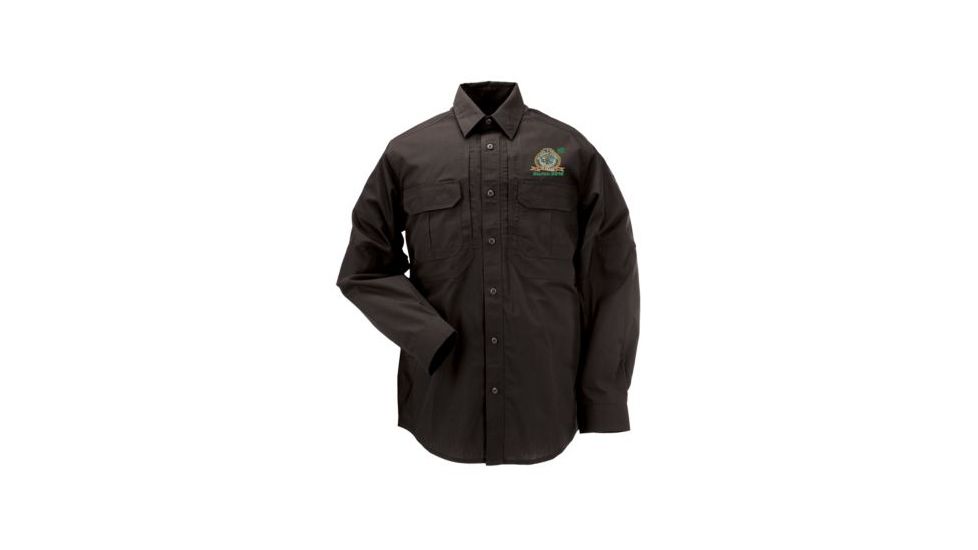 5.11 Tactical Taclite Pro Long Sleeve Shirt, Size Small, Black 72175BOS-019-S