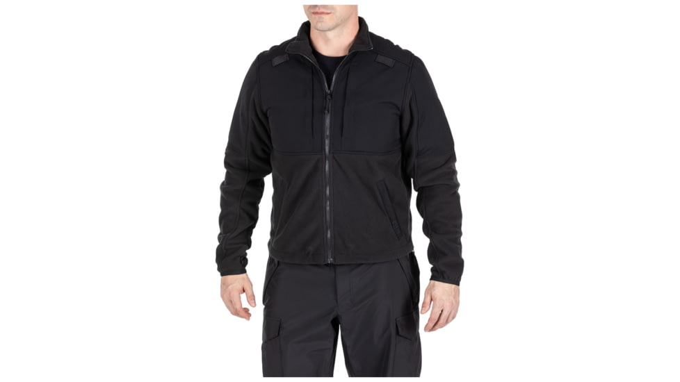 5.11 Tactical Tactical Fleece 2.0 Jacket Tall - Mens, Black, 2XL, 78026T-019-2XL-T