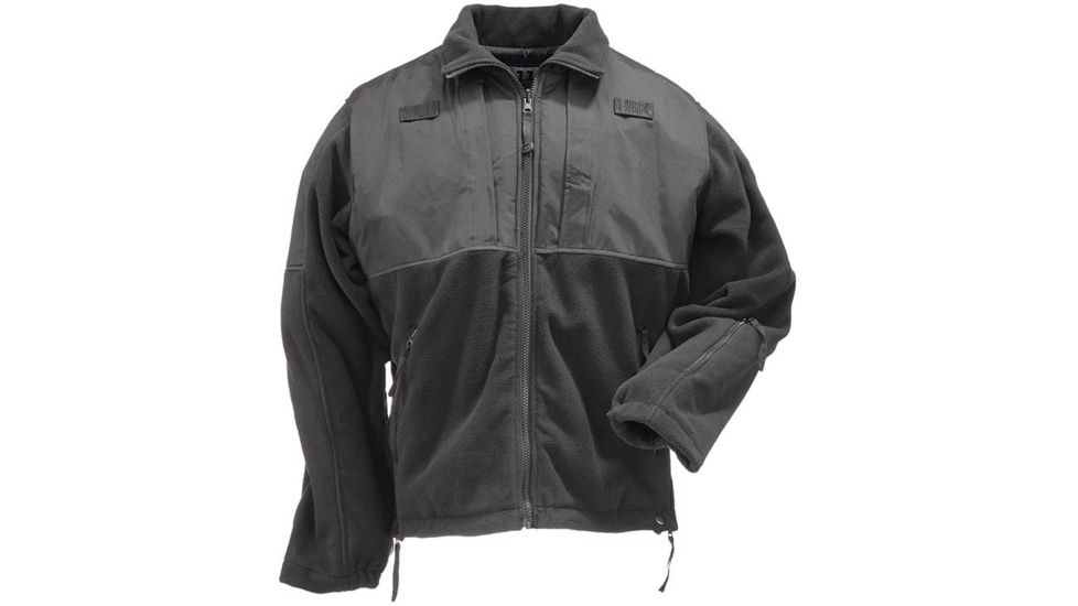 5.11 Tactical Fleece Jacket - Men's, Black, Small, 48038-019-S